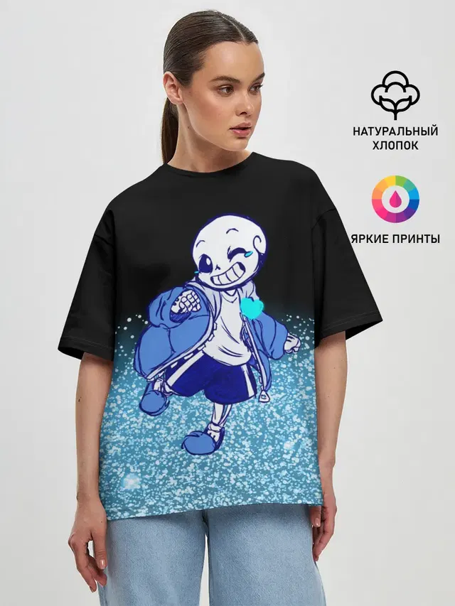Женская футболка оверсайз