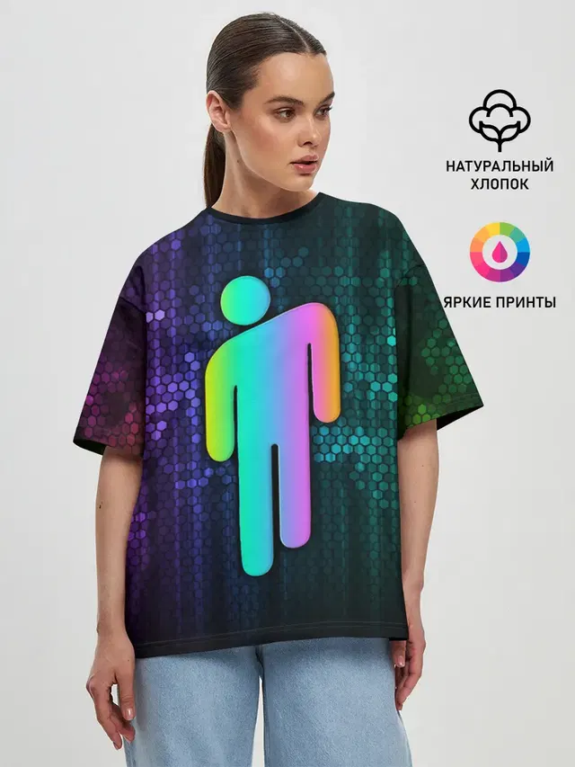 Женская футболка оверсайз