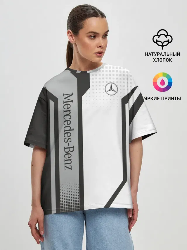 Женская футболка оверсайз