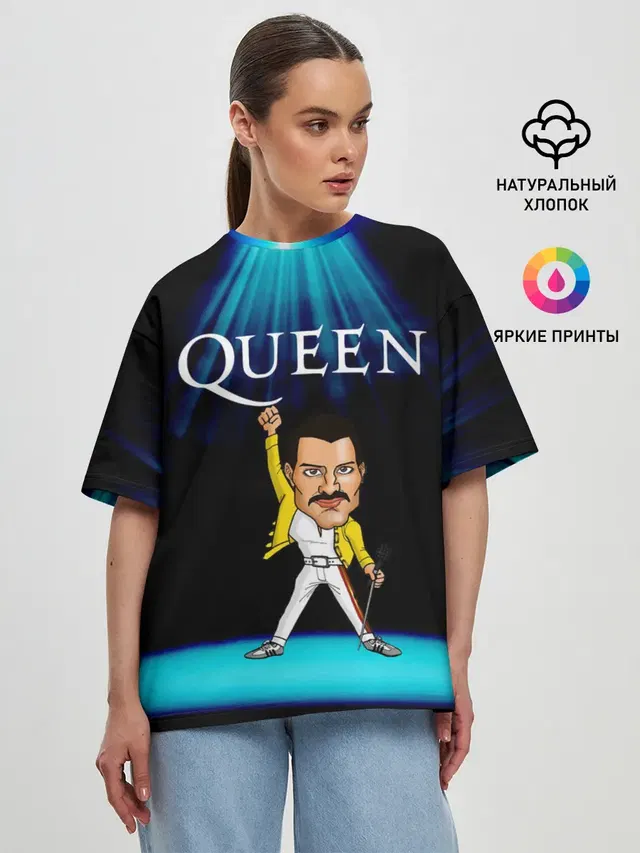 Женская футболка оверсайз