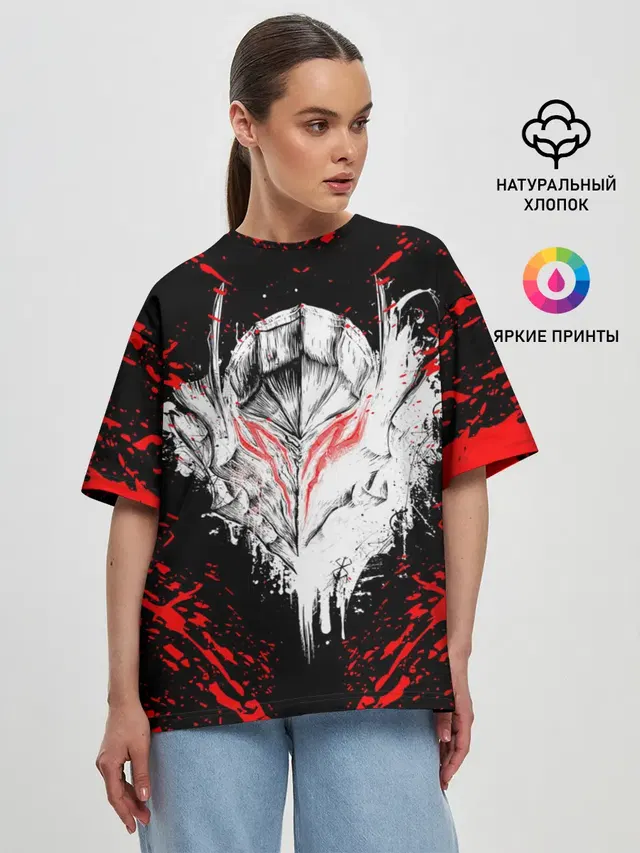 Женская футболка оверсайз