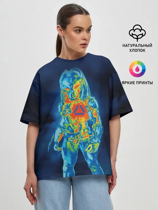 Женская футболка оверсайз