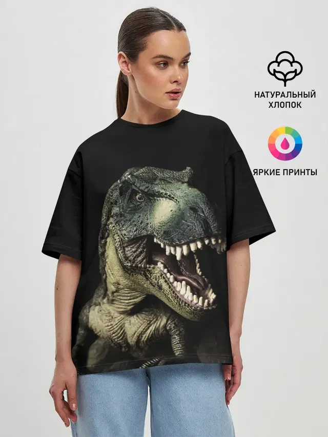Женская футболка оверсайз