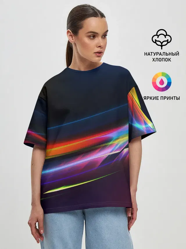 Женская футболка оверсайз