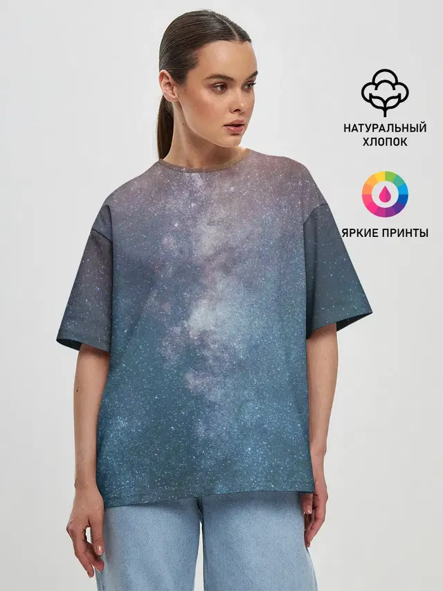 Женская футболка оверсайз
