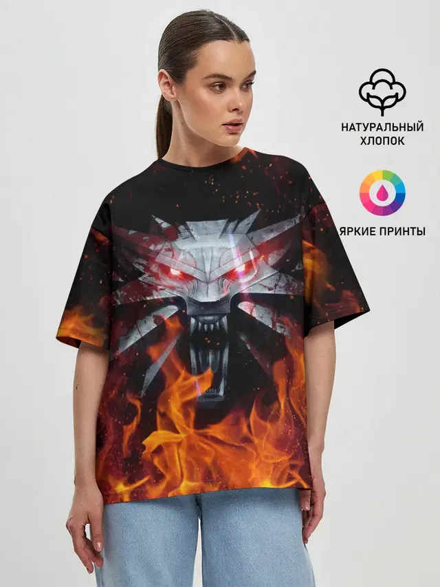 Женская футболка оверсайз