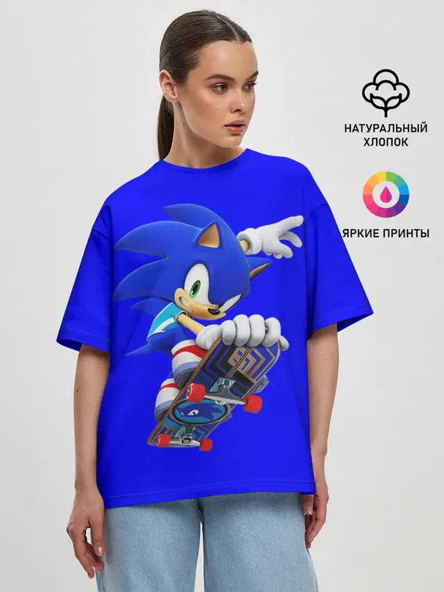 Женская футболка оверсайз