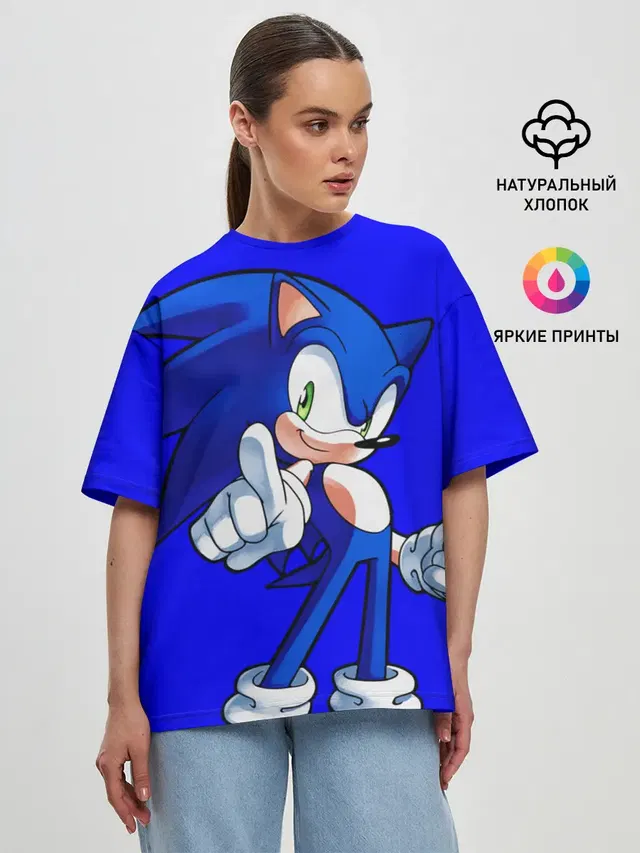 Женская футболка оверсайз