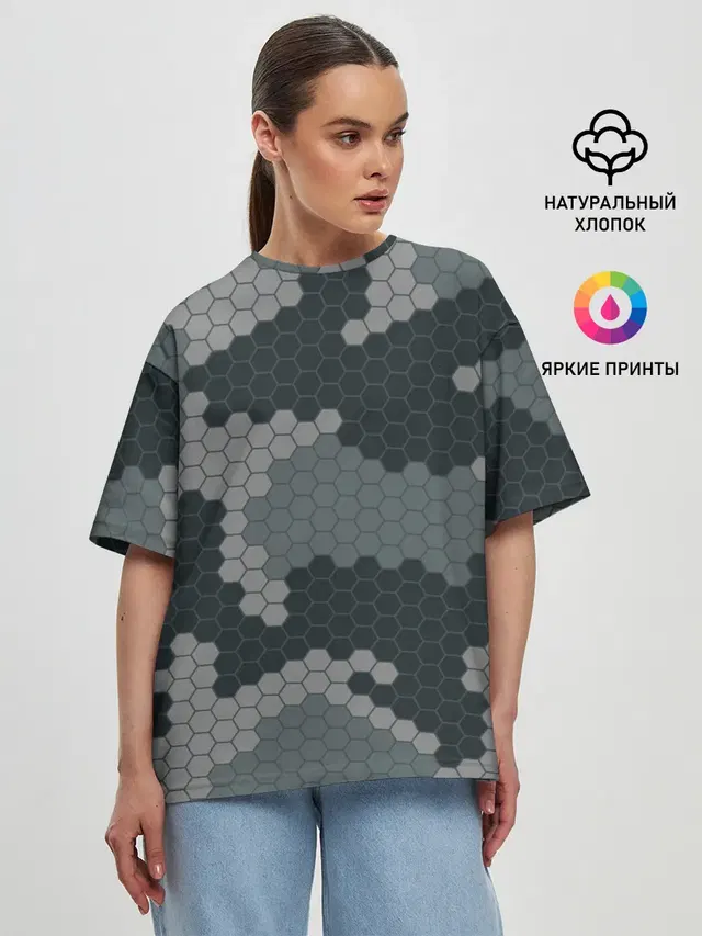 Женская футболка оверсайз