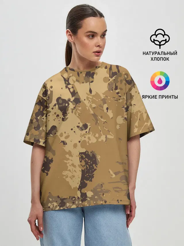 Женская футболка оверсайз
