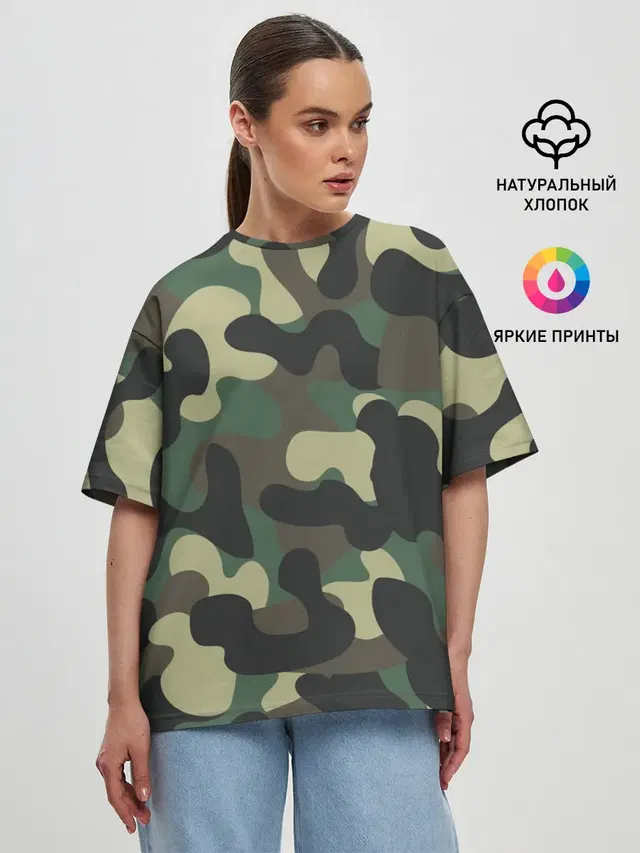Женская футболка оверсайз