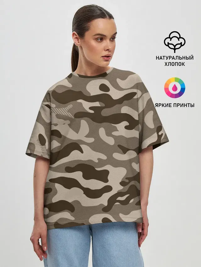 Женская футболка оверсайз