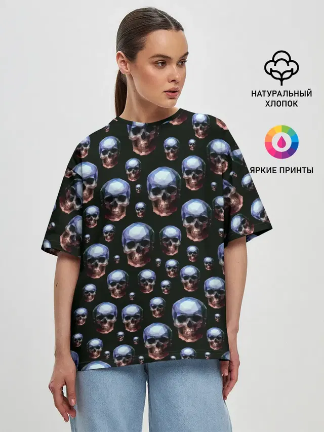 Женская футболка оверсайз