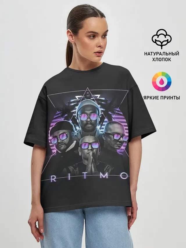 Женская футболка оверсайз