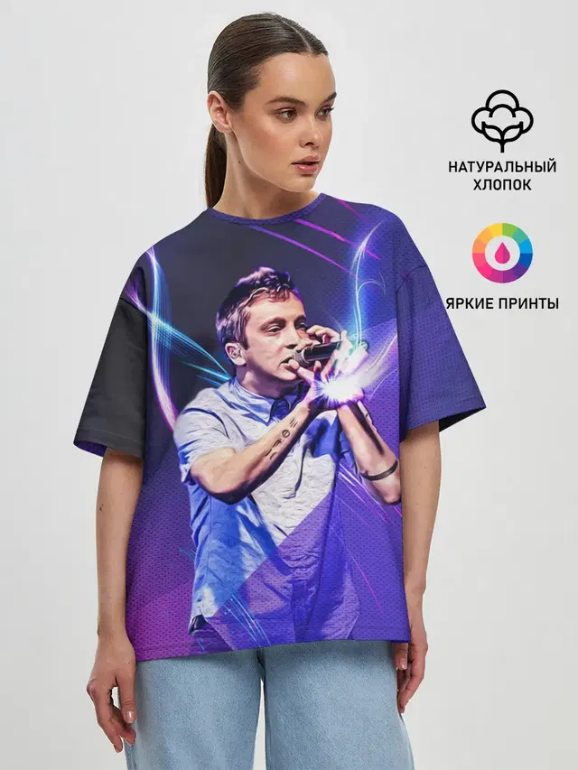 Женская футболка оверсайз