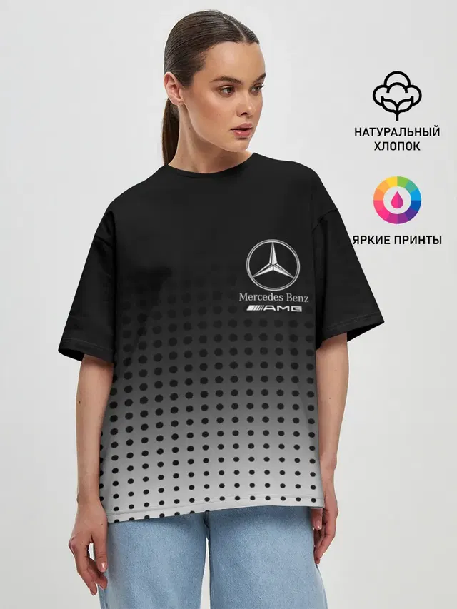 Женская футболка оверсайз