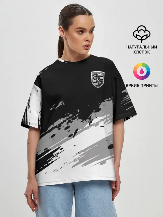 Женская футболка оверсайз