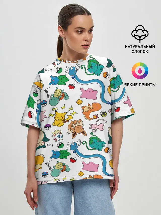 Женская футболка оверсайз