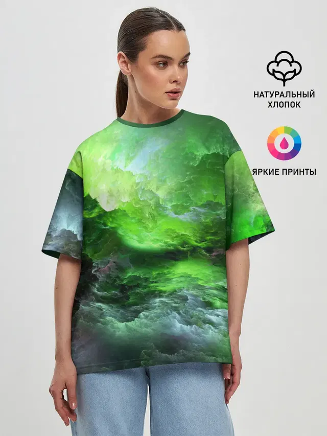 Женская футболка оверсайз