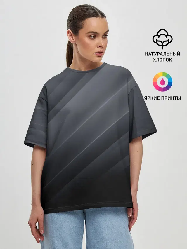 Женская футболка оверсайз