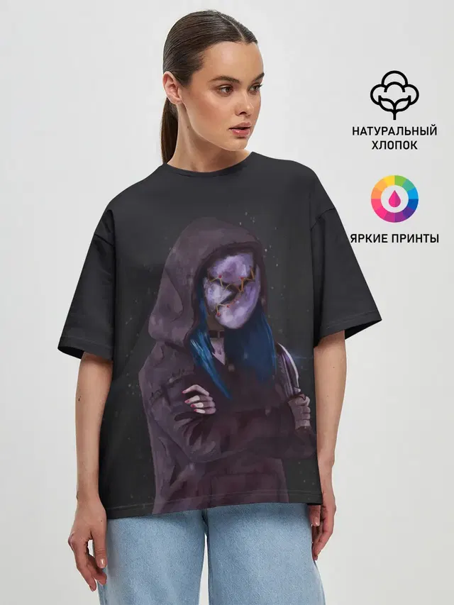 Женская футболка оверсайз