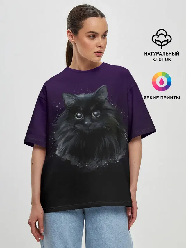 Женская футболка оверсайз