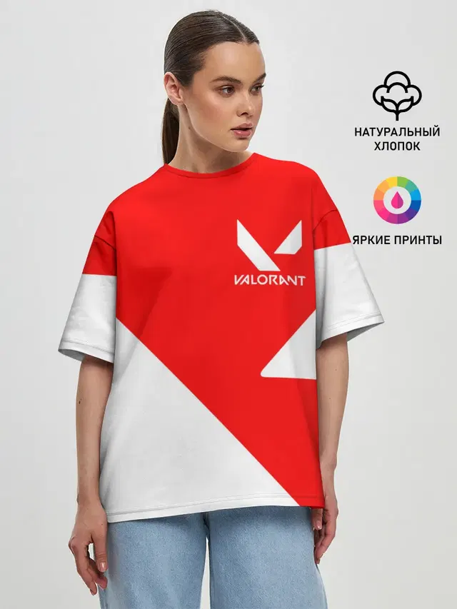 Женская футболка оверсайз