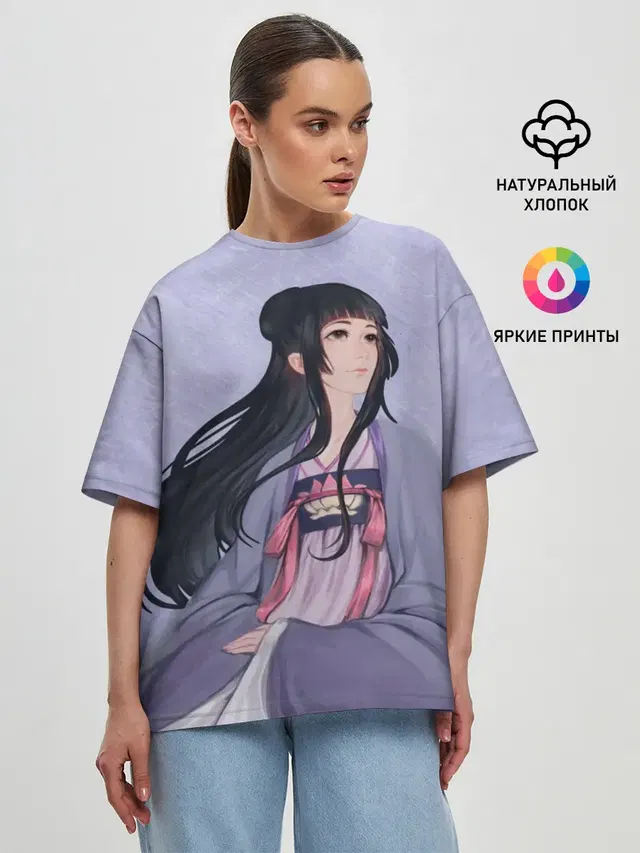 Женская футболка оверсайз