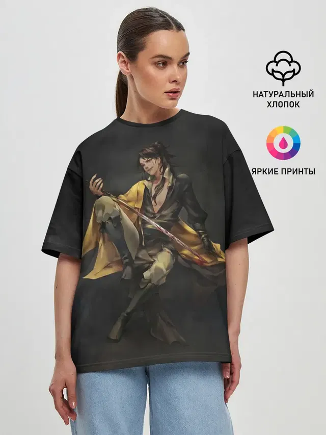 Женская футболка оверсайз