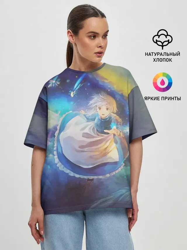 Женская футболка оверсайз