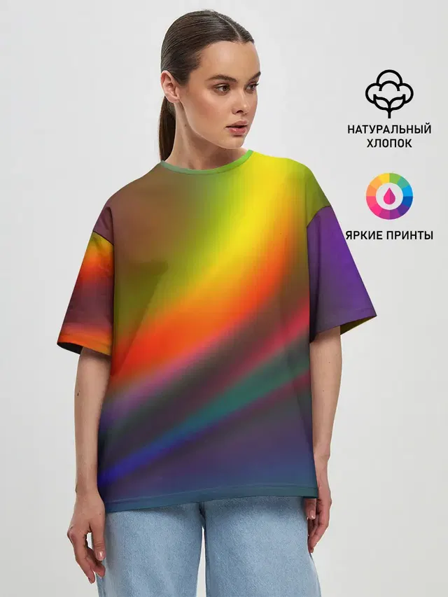 Женская футболка оверсайз