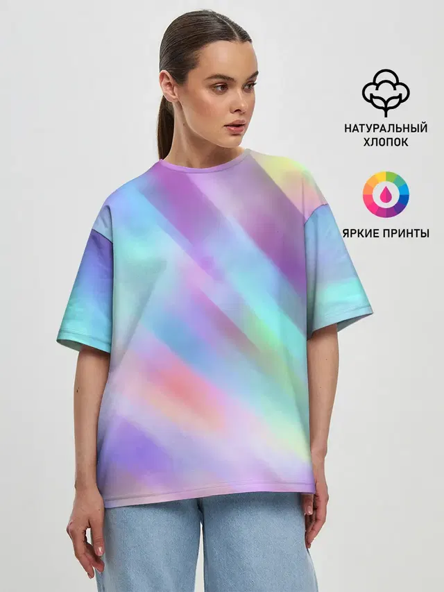 Женская футболка оверсайз