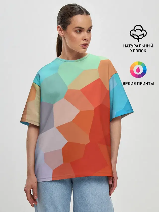 Женская футболка оверсайз