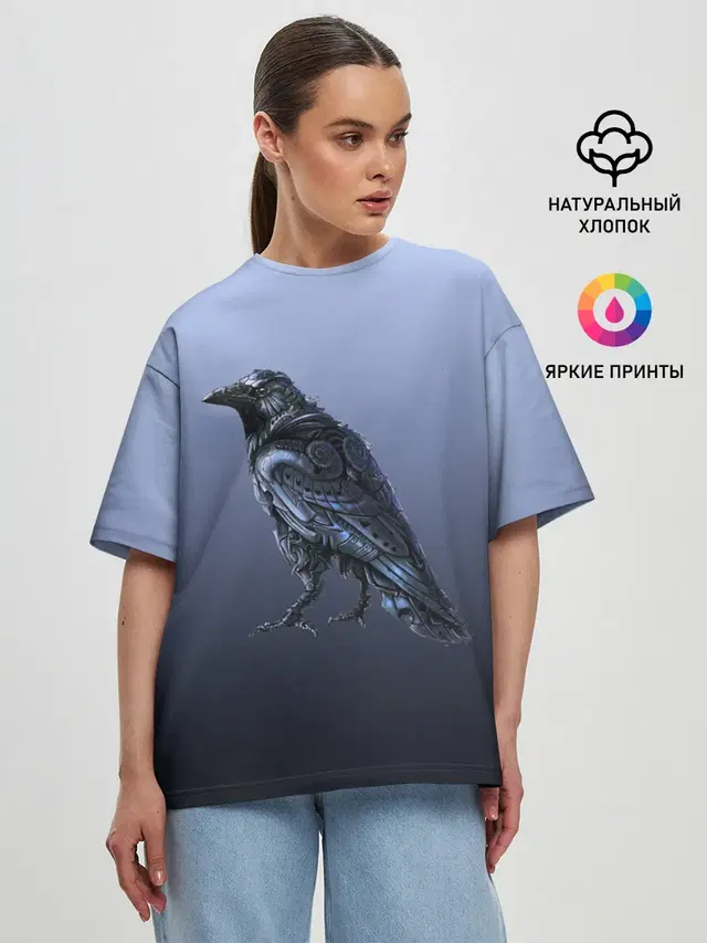 Женская футболка оверсайз