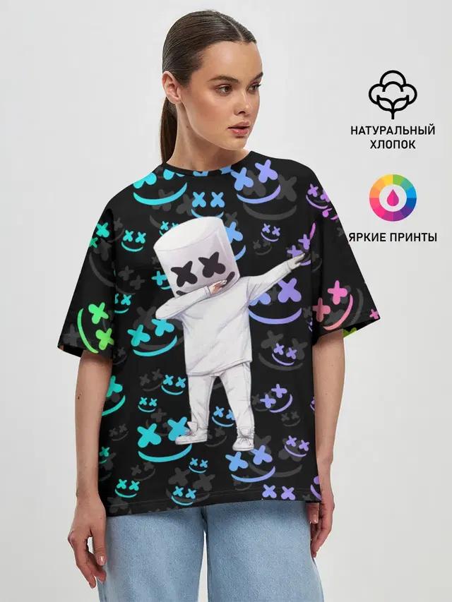 Женская футболка оверсайз