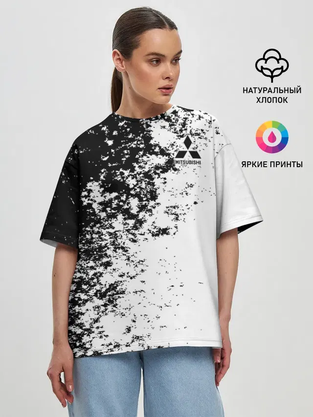Женская футболка оверсайз