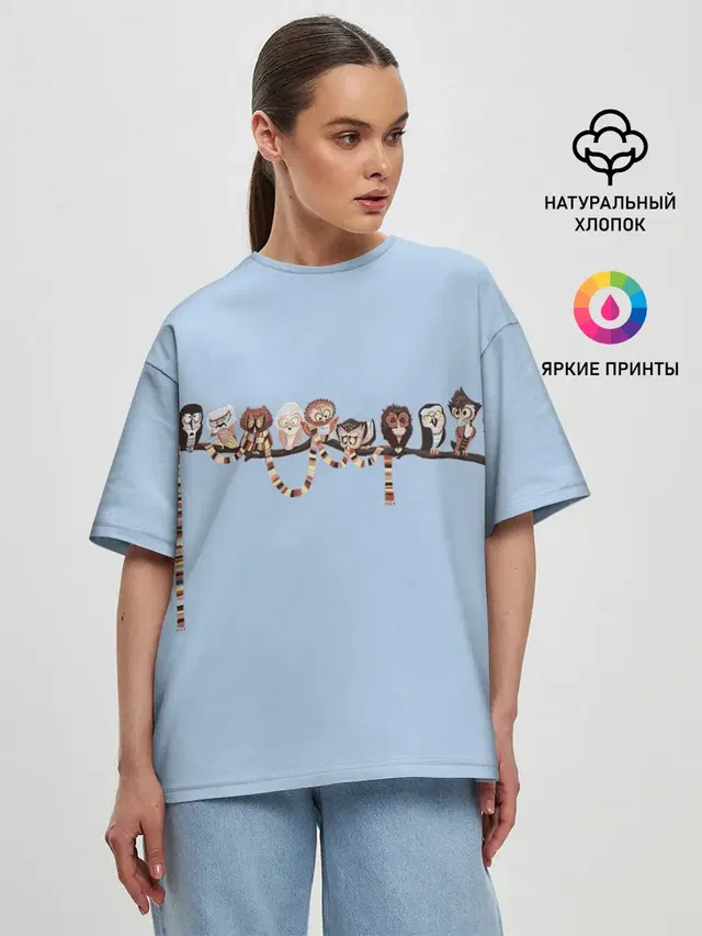 Женская футболка оверсайз