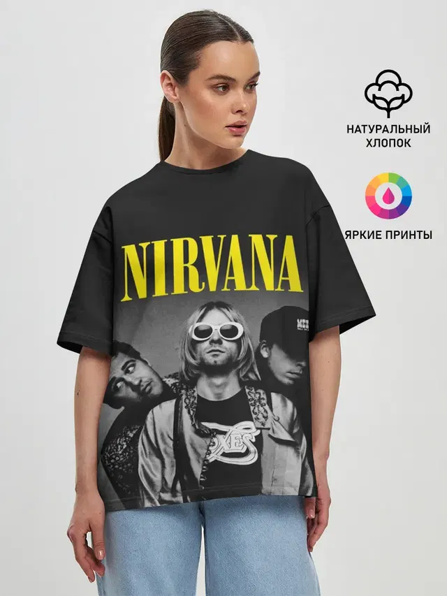 Женская футболка оверсайз