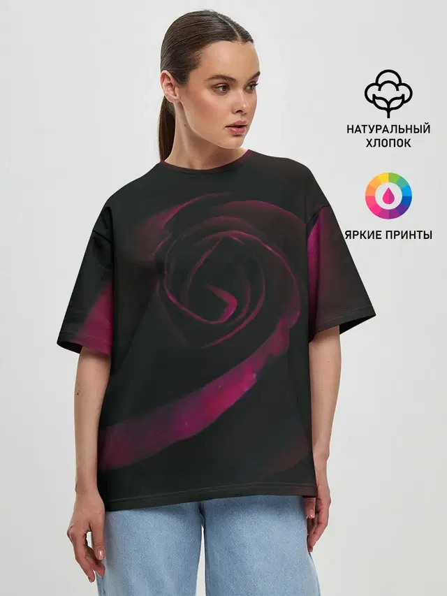 Женская футболка оверсайз