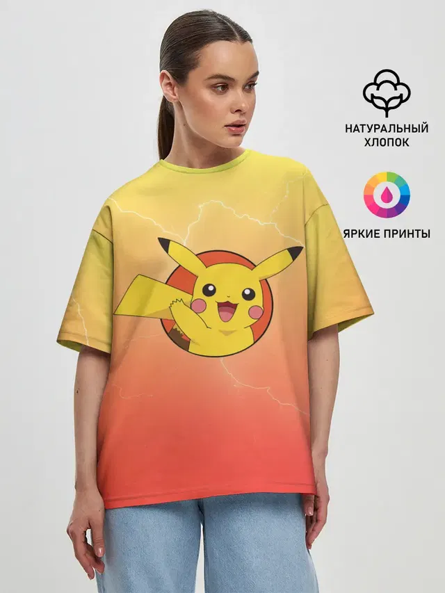 Женская футболка оверсайз