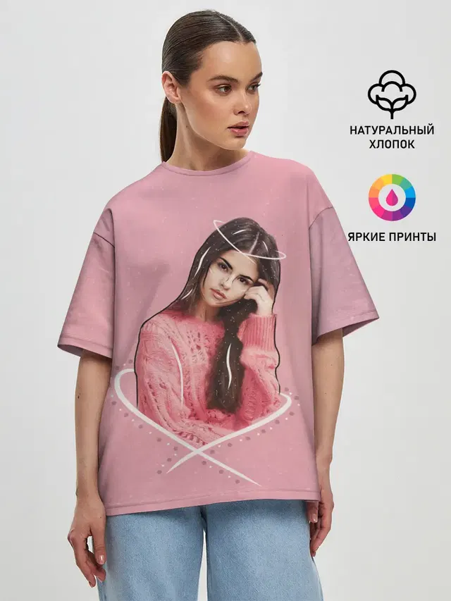 Женская футболка оверсайз