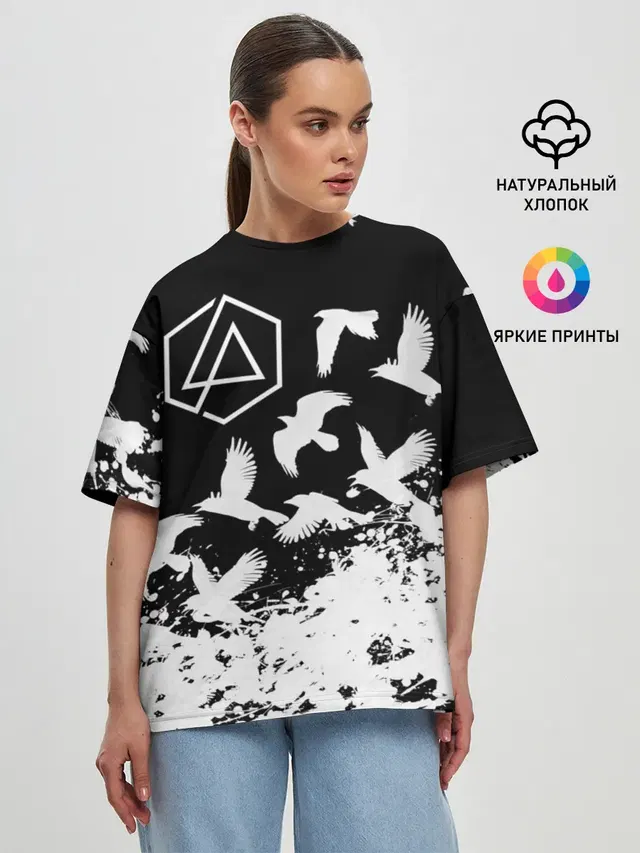 Женская футболка оверсайз
