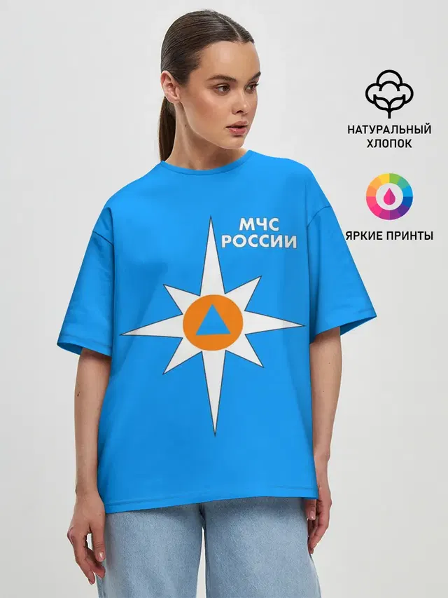 Женская футболка оверсайз