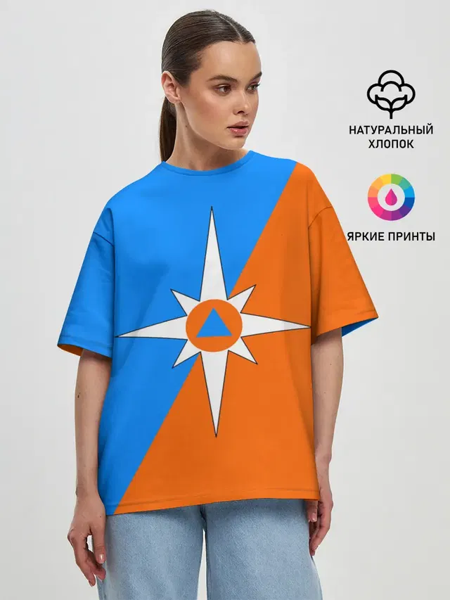 Женская футболка оверсайз