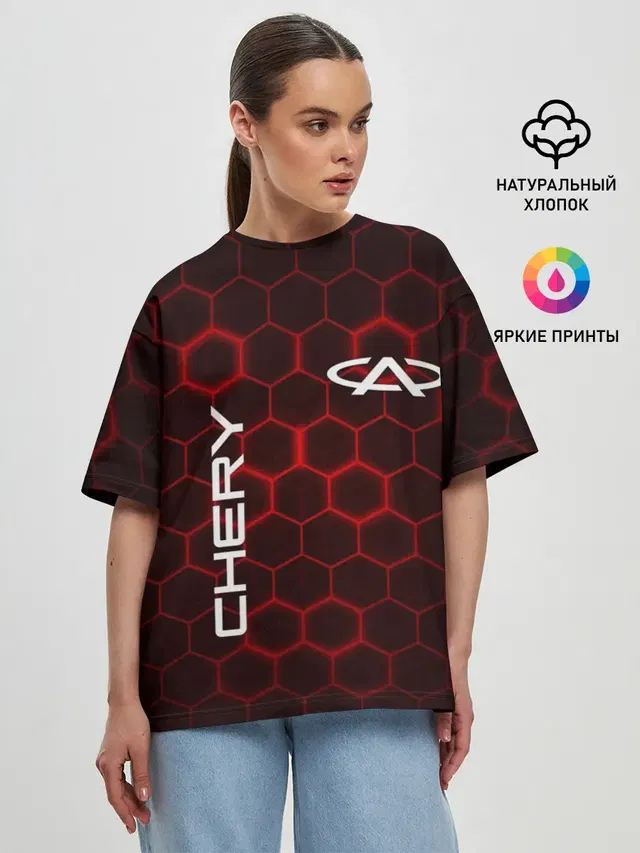 Женская футболка оверсайз