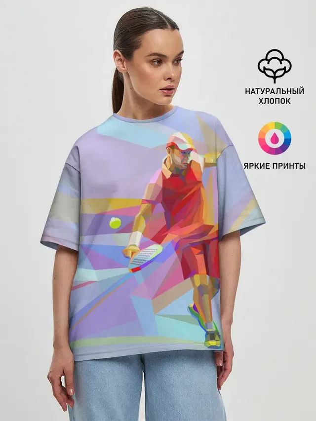 Женская футболка оверсайз