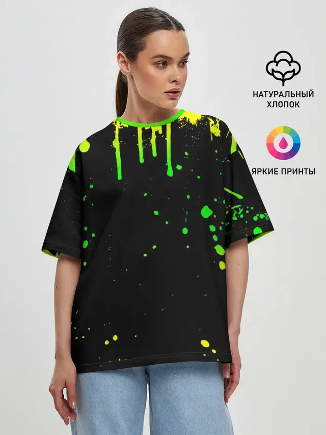 Женская футболка оверсайз