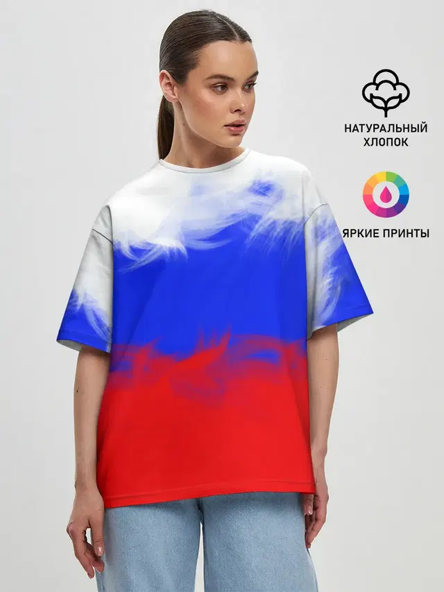 Женская футболка оверсайз