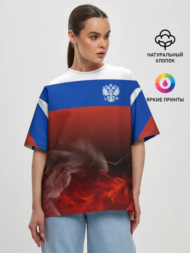 Женская футболка оверсайз