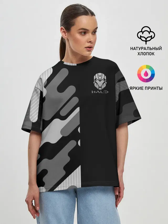 Женская футболка оверсайз